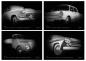 Preview: A2 Wandkalender mit Motiv von OstCars black / white A2K13